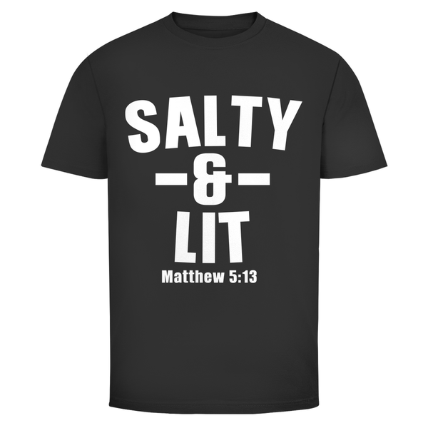 Herren T-Shirt salty and lit matthew 5:13