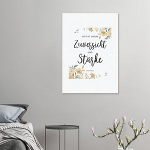 gott ist unsere zuversicht psalm 46.2 Leinwandbild