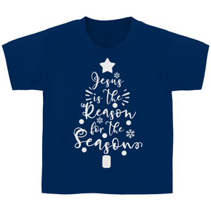 Kinder T-Shirt jesus is the reason tannenbaum