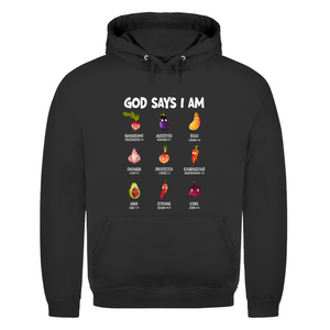 Herren Hoodie god says i am handsome