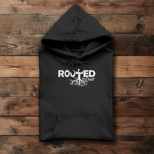 Damen Hoodie rooted in christ