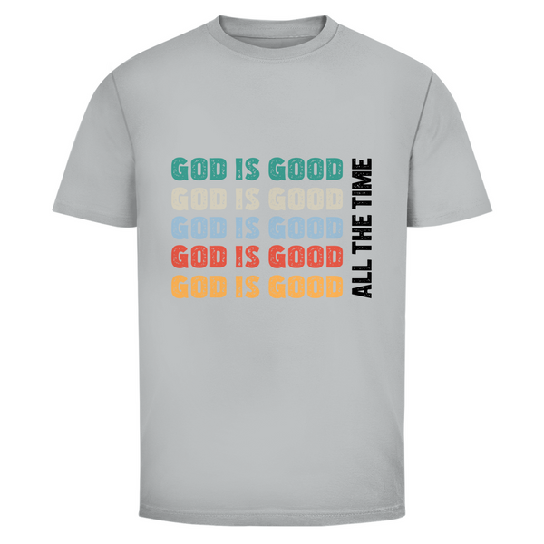 Herren T-Shirt god is good retro