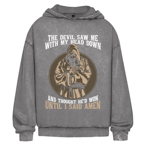 Oversize Washed Hoodie until i said amen