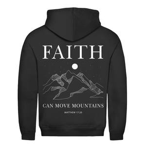 Herren Hoodie faith minimalistisch matthew 17:20