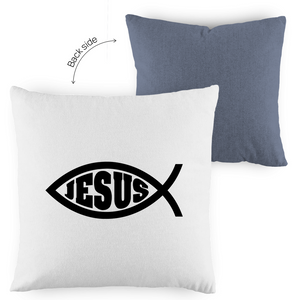 Kopfkissen zweifarbig Ichthys fisch christliches symbol