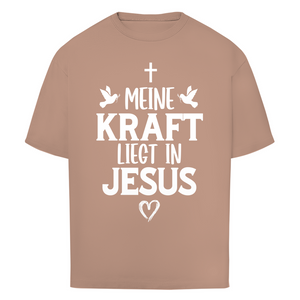 Oversize T-Shirt meine kraft liegt in jesus