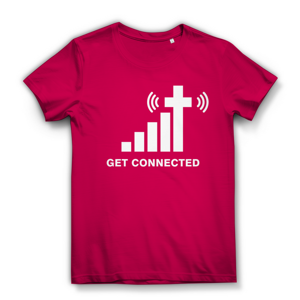 Damen Bio T-Shirt get connected