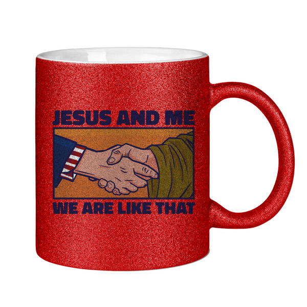 Glitzertasse jesus and me