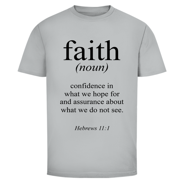 Herren T-Shirt faith hebrews 11:1