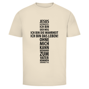 Herren T-Shirt jesus: ich bin das leben johannes 14:6