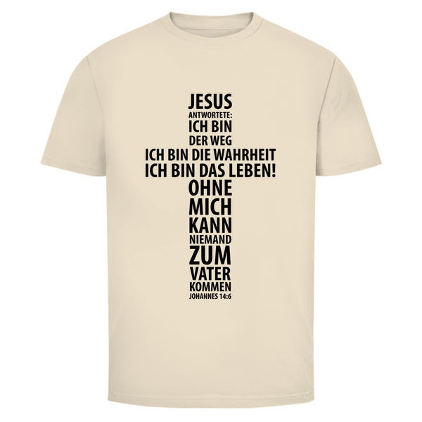 Herren T-Shirt jesus: ich bin das leben johannes 14:6