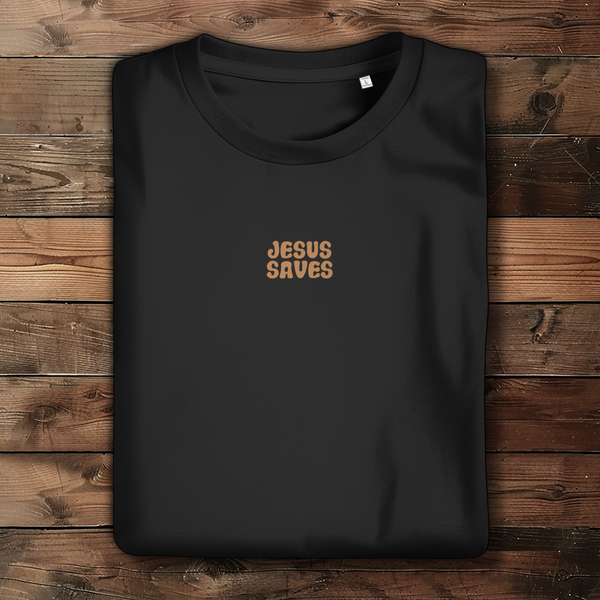 Damen Bio T-Shirt jesus saves john 3:16-17