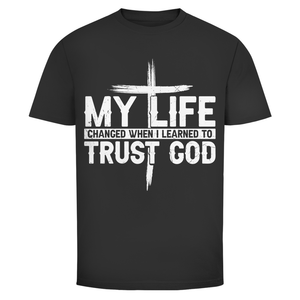 Herren T-Shirt when i learned to trust god