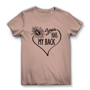 Damen Bio T-Shirt jesus has my back