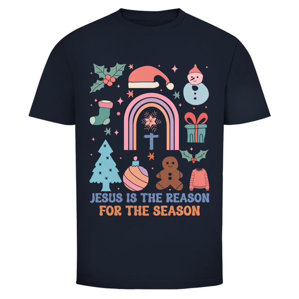 Herren T-Shirt jesus is the reason for the season