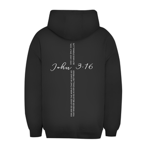 Unisex Oversize Hoodie for god so loved the world john 3:16