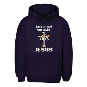 Unisex Oversize Hoodie just a girl who loves jesus