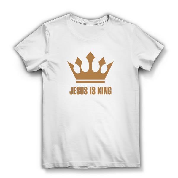 Damen Bio T-Shirt jesus is king krone