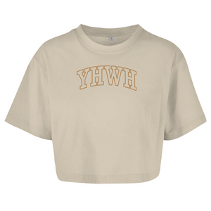 Damen Oversize Crop Top yhwh