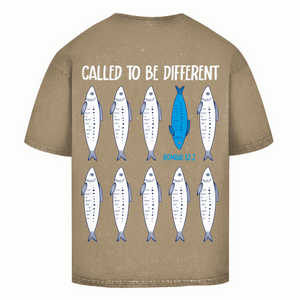 Oversize Washed T-Shirt called to be different romans 12:2