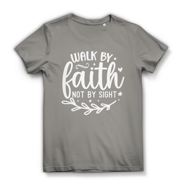 Damen Premium Bio T-Shirt walk by faith not by sight