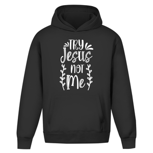 Oversize Hoodie Ohne Kordel try jesus not me