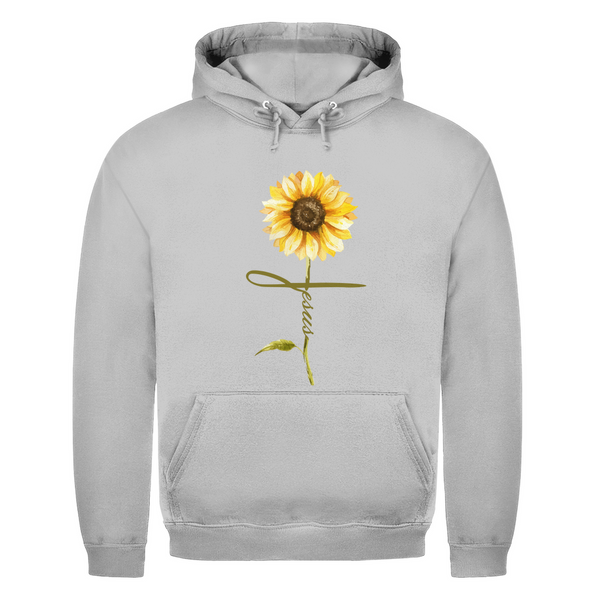 Herren Hoodie jesus sonnenblume