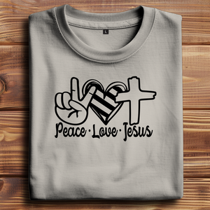 Oversize T-Shirt peace love jesus
