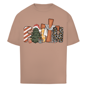 Oversize T-Shirt faith weihnachtsmotiv