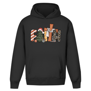 Oversize Hoodie Ohne Kordel faith weihnachtsmotiv