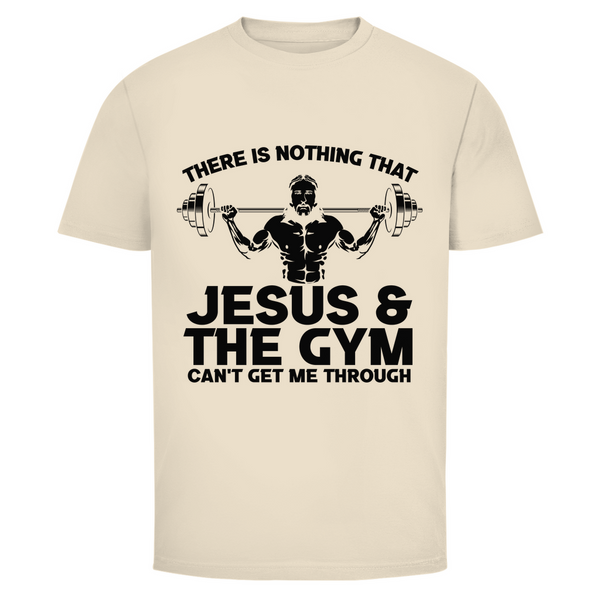 Herren T-Shirt jesus and gym