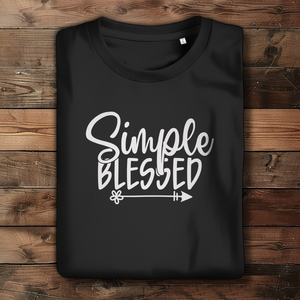 Damen Bio T-Shirt simple blessed