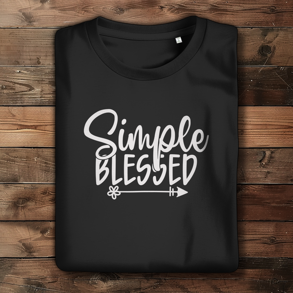 Damen Bio T-Shirt simple blessed