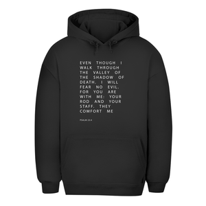 Unisex Oversize Hoodie i will fear no evil psalm 23:4