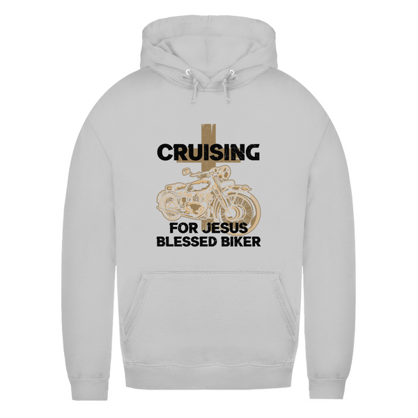 Damen Hoodie cruising for jesus blessed biker