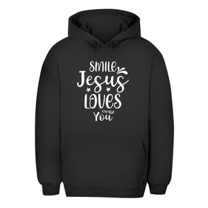Unisex Oversize Hoodie smile jesus loves you