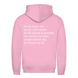 Damen Hoodie hey du hinter mir