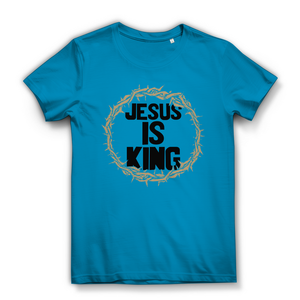 Damen Bio T-Shirt jesus is king dornenkrone