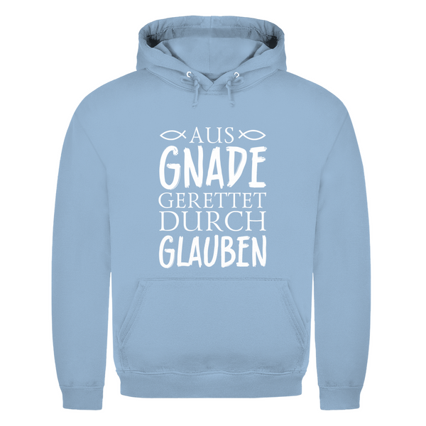 Herren Hoodie aus gnade gerettet