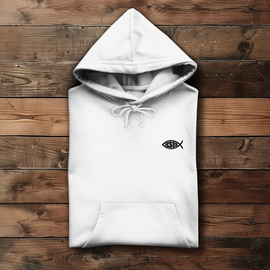 Damen Hoodie fisch symbol ICHTHYS Jesus