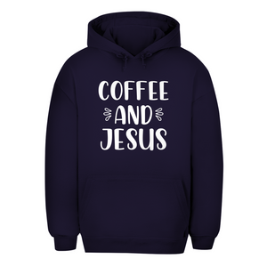 Unisex Oversize Hoodie coffee and jesus