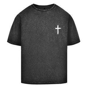 Oversize Washed T-Shirt kreuz