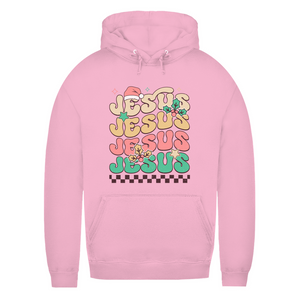 Damen Hoodie jesus weihnachtsmotiv