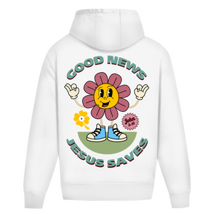 Oversize Hoodie Ohne Kordel good news jesus saves