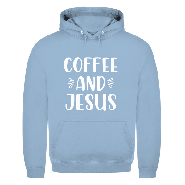 Herren Hoodie coffee and jesus