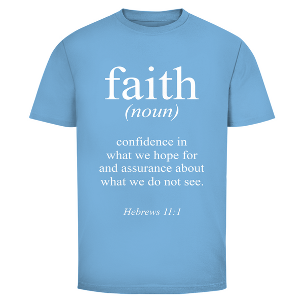 Herren T-Shirt faith hebrews 11:1