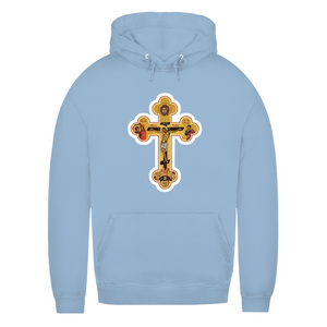 Damen Hoodie Griechisch Orthodoxe Jesus Kreuz