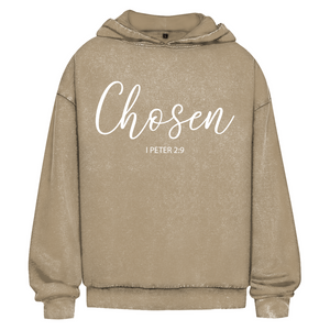 Oversize Washed Hoodie chosen 1 peter 2:9