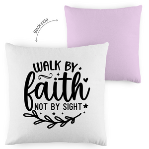 Kopfkissen zweifarbig walk by faith