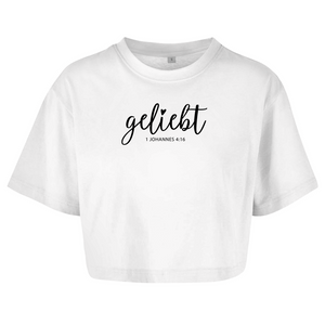 Damen Oversize Crop Top geliebt